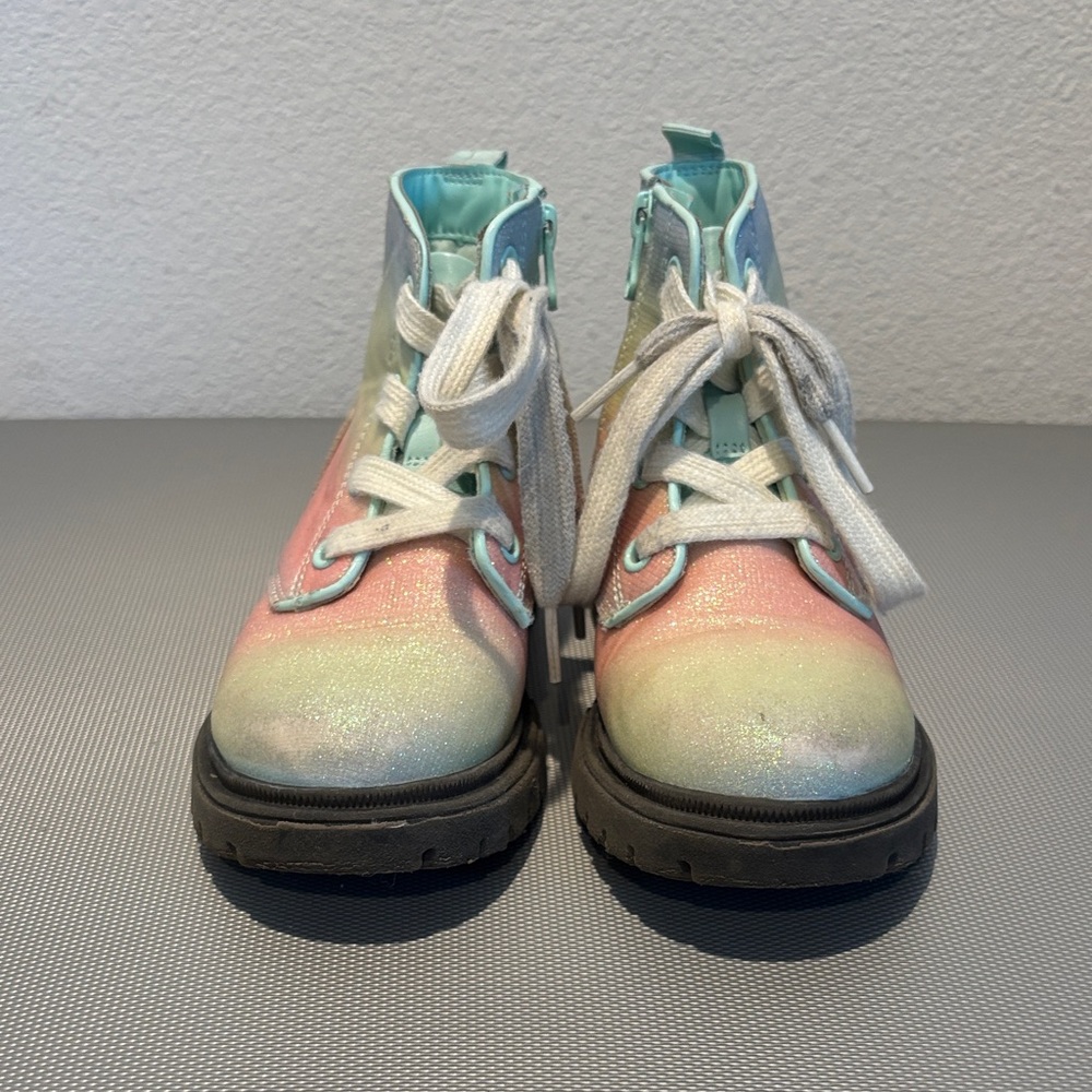Cat & Jack Glittery Pastel Boots - Picture 3 of 5